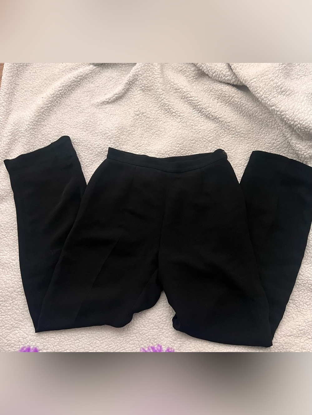 Albert Nipon Black Tailored Trousers